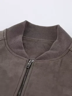 Blouson aviateur zippé rétro pour un look urbain 2026