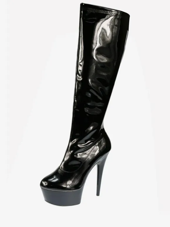 Bottes à bout rond en Synthétique