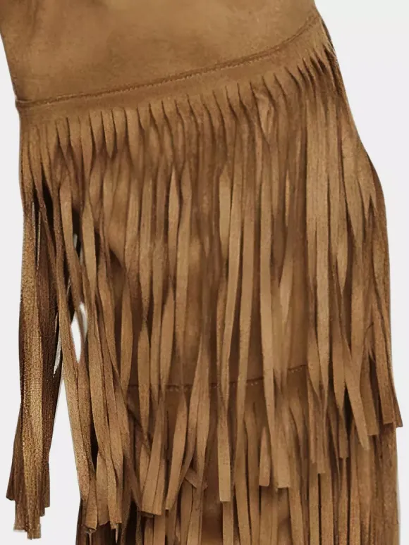 Bottes cuissardes en daim pour femmes bout pointu talon haut cuissardes à pompons