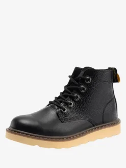Bottes de travail pour hommes en cuir de vachette bottines courtes classiques jaunes