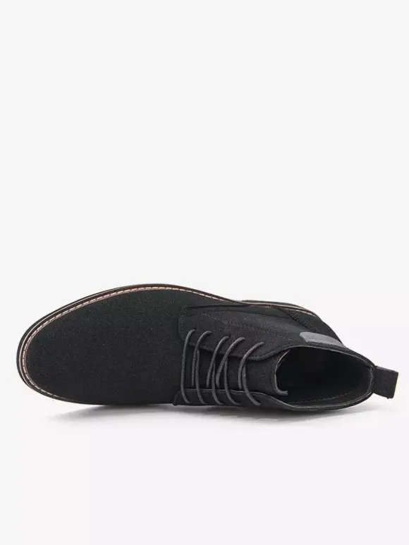 Bottes habillées pour hommes bottines à lacets en cuir suédé