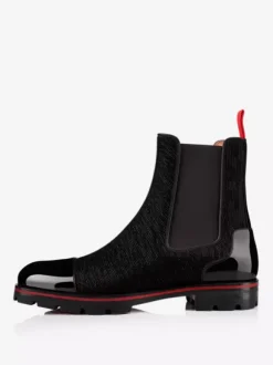 Bottes Homme Bottines Chelsea Noir Bout Rond