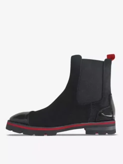 Bottes Homme Bottines Chelsea Noir Bout Rond