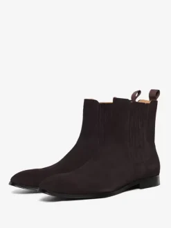 Bottes Homme en Cuir Synthétique avec Bout Rond Unicolore