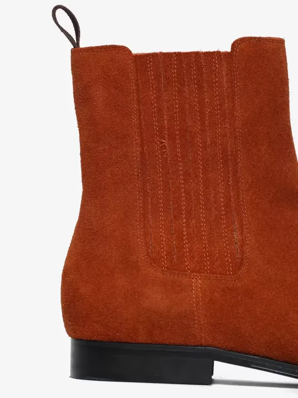 Bottes Homme en Cuir Synthétique avec Bout Rond Unicolore