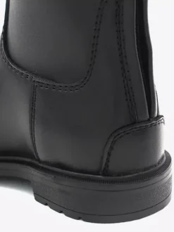 Bottes Hommes En Cuir De Vachette Bottes De Chevalier Noires Chics