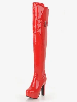 Bottes cuissardes noires Bottes femme à talons hauts