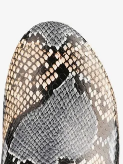 bottes cuissardes python bout rond imprimé serpent bottes d'hiver pour femmes