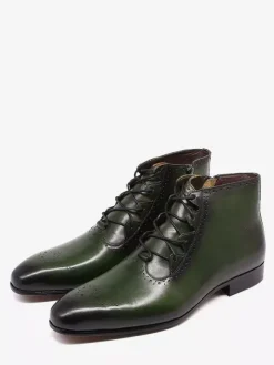 Bottes habillées pour hommes bottines en cuir véritable faites à la main