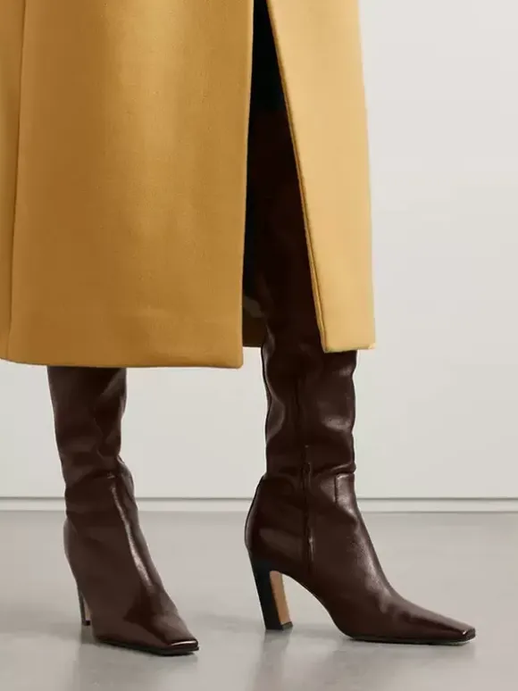 Bottes sexy au-dessus du genou pour femmes bottes à talons à bout pointu