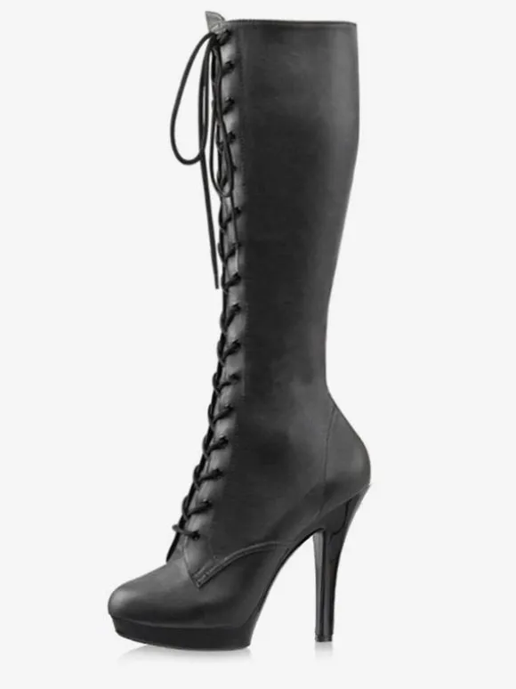 Bottes sexy femme bottes club talon haut à lanière