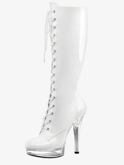 Bottes sexy femme bottes club talon haut à lanière