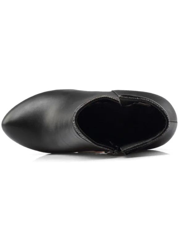 Bottines à Talons Hauts Plate-Forme Strass Rouges Zip Up Bottines Pour Femmes