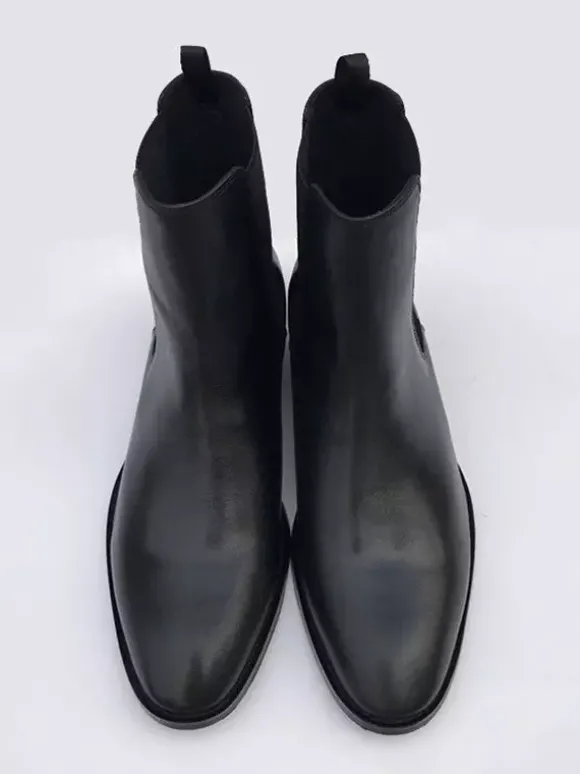 Bottines Chelsea décontractées à bout rond pour hommes