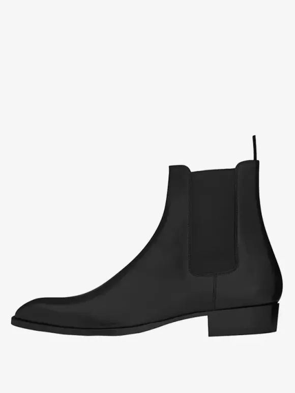 Bottines Chelsea décontractées à bout rond pour hommes