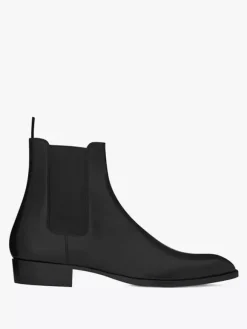Bottines Chelsea décontractées à bout rond pour hommes