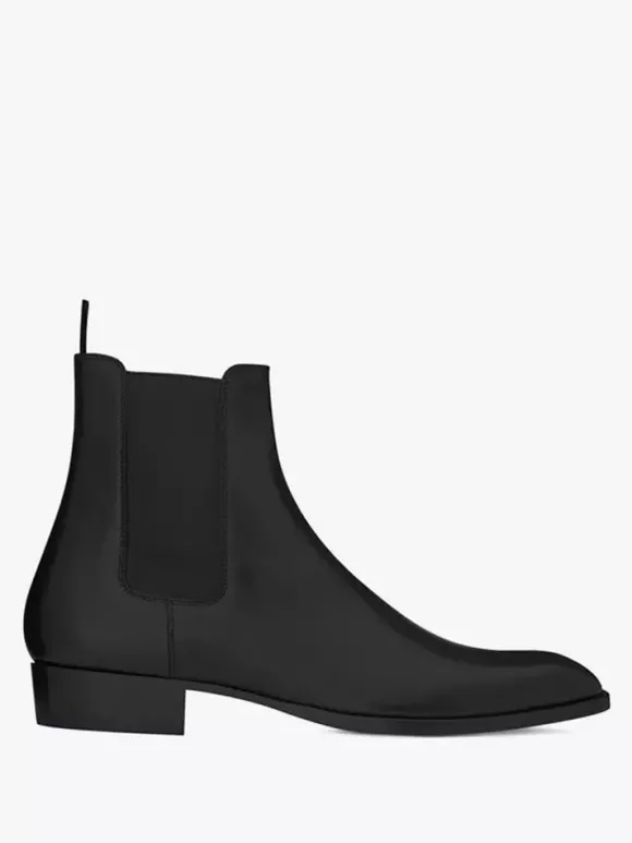 Bottines Chelsea décontractées à bout rond pour hommes