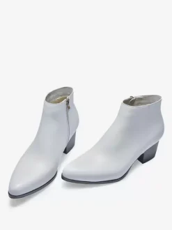 Bottines Chelsea pour hommes en cuir de vachette chic bottines courtes noires