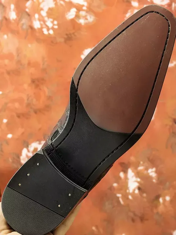 Bottines Chukka pour hommes en cuir véritable à lacets et bottines courtes