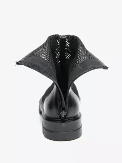 Bottines de combat à lacets et plateforme en maille patchwork pour homme