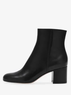 Bottines en daim à bout rond talon épais chaussures