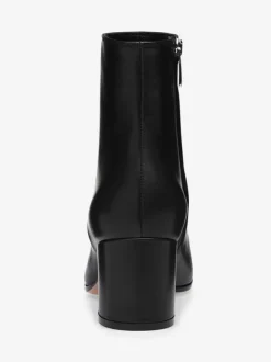 Bottines en daim à bout rond talon épais chaussures