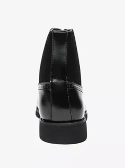 Bottines habillées pour hommes à bout pointu style Oxford à lacets en cuir suédé