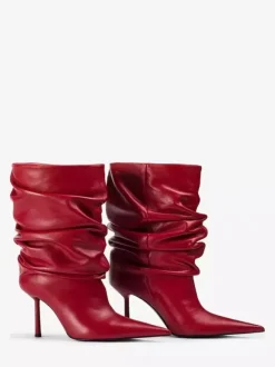 Bottines noires à bout pointu et talons hauts pour femmes