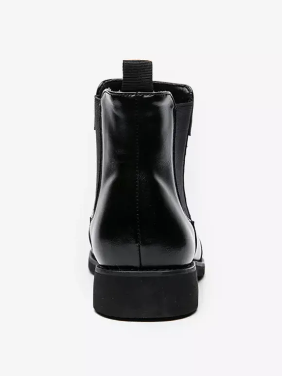Bottines Chelsea à bout pointu et talon bas pour homme