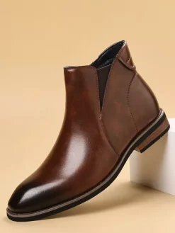 Bottines Chelsea rétro pour homme style britannique mode