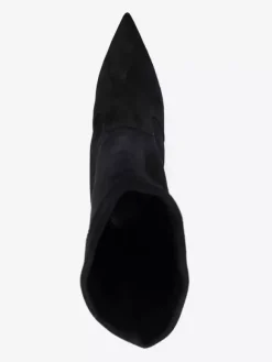 Bottines en daim à bout pointu et talons hauts pour femmes