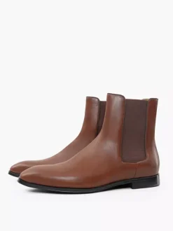Bottines Homme avec Bout Rond Unicolore