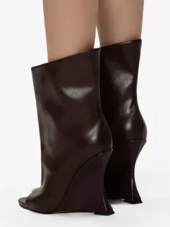 Bottines à talon peep-toe pour femmes