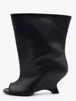 Bottines à talon peep-toe pour femmes