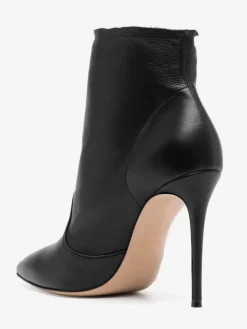 Bottines à talons hauts marron bottines à bout pointu avec détail de boucle