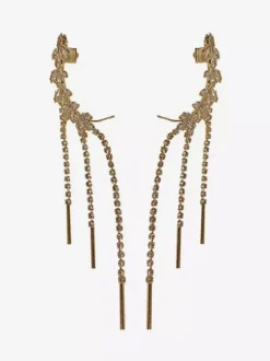 Boucles d'oreilles de mariage Strass Fille Strass Bijoux de mariée percés