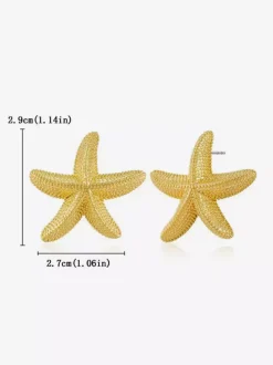 Boucles d'oreilles de plage en forme d'étoile de mer pour femmes 2026