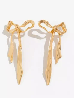 Boucles d'oreilles dorées pour adulte style western décontracté motif papillon bijoux géométriques