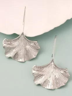 Boucles d'oreilles en alliage de feuille de ginkgo pour femmes 2026