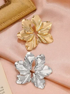 Boucles d'oreilles en forme de fleur irrégulière pour femmes 2026
