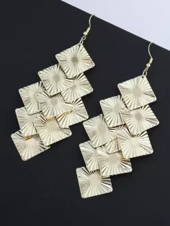 Boucles d'oreilles argentées pour adulte style western décontracté bijoux à motifs.