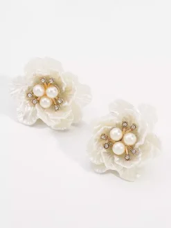 Boucles d'oreilles Camellia Pearl pour femme 2026