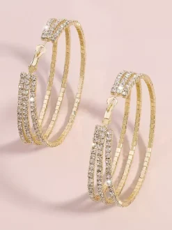 Boucles d'oreilles créoles à plusieurs niveaux pour femmes 2026