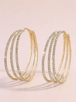 Boucles d'oreilles créoles à plusieurs niveaux pour femmes 2026