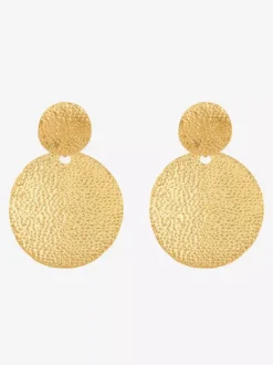 Boucles d'oreilles à disque en métal pour femmes 2026
