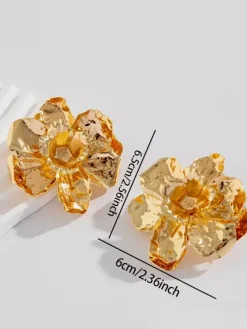 Boucles d'oreilles dorées pour adolescentes bijoux décontractés du quotidien