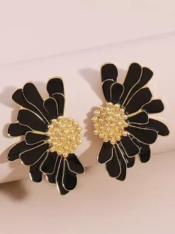 Boucles d'oreilles en alliage de fleurs pour femmes 2026