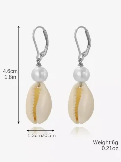 Boucles d'oreilles en forme de coquillage bohème pour femmes 2026