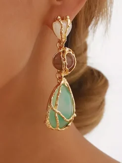 Boucles d'oreilles en forme de larme en acrylique pour femmes 2026