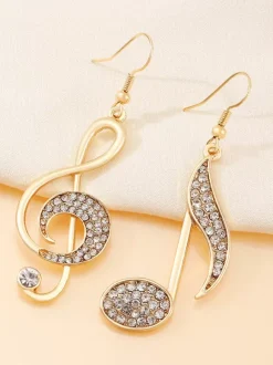Boucles d'Oreilles Métal Doré Adulte Quotidien Décontracté Bijoux